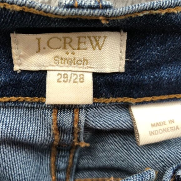 J.Crew Womens Jeans Size 29/28 Stretch Skinny Blue Denim Ankle Blue Casual - Picture 3 of 14